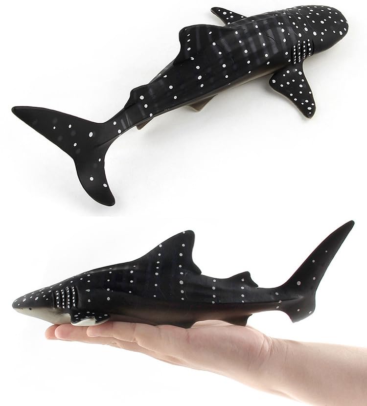 Image of SmilerSmile 10.6 inch Whale Shark Figurine Plastic Sea Creature Toy for Toddlers