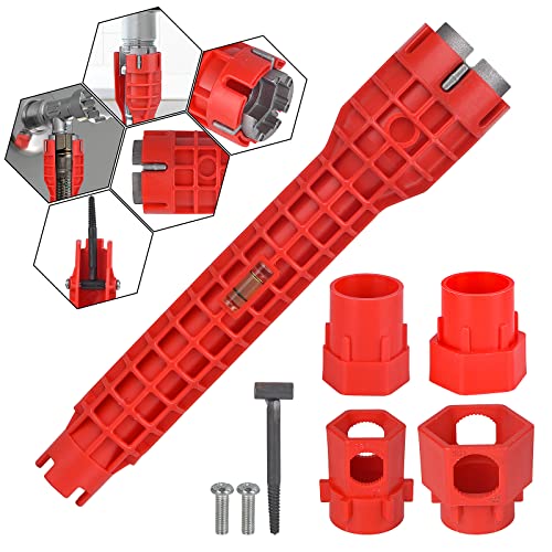 KUZIUA 14-in-1 Multi-functional Wrench for Toilet, Sink, Bathroom, Kitchen Plumbing Installation and Repairs by KUZIUA - Used condition - US$14.62