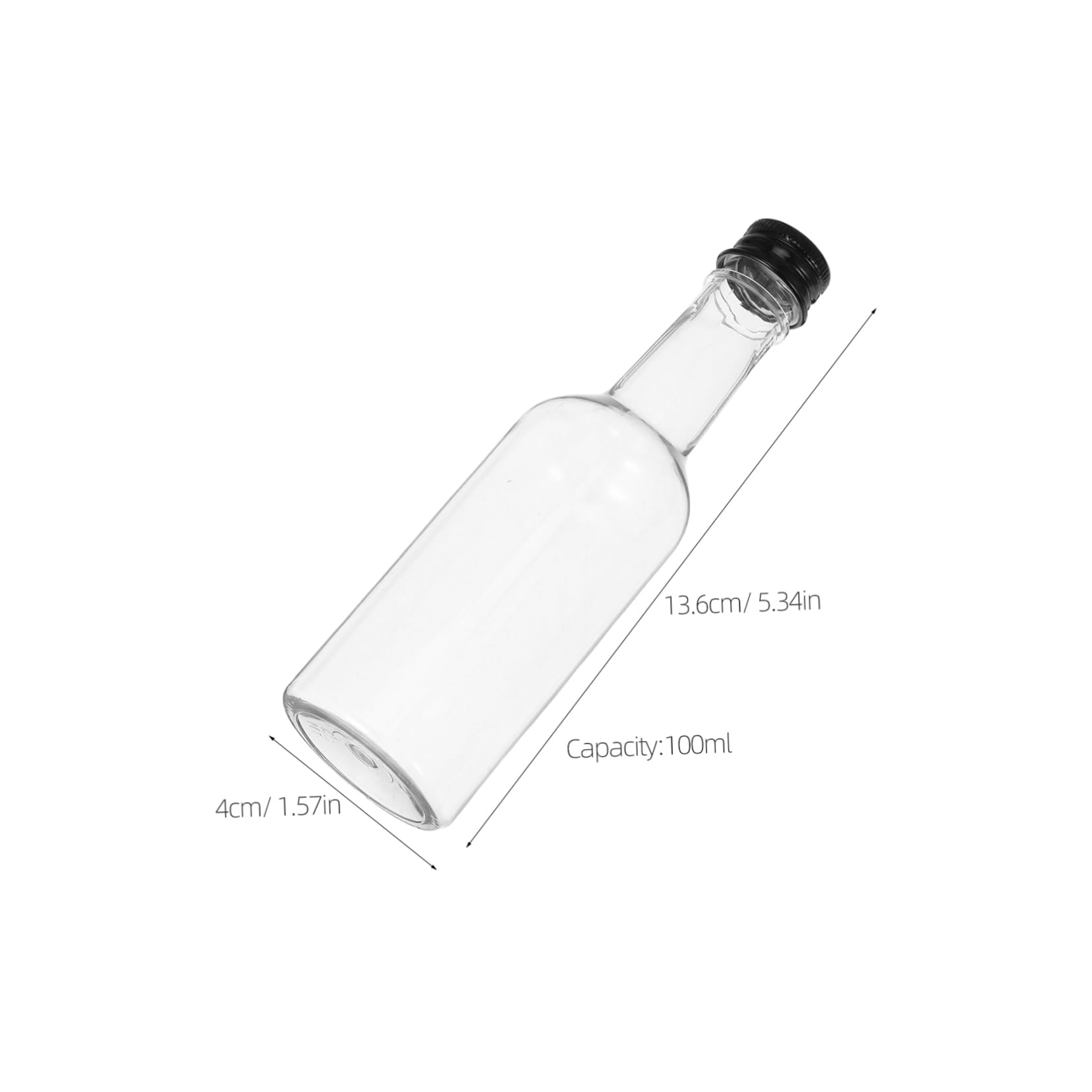 10pcs Mini Plastic Bottles with Leak Aluminum Lids Portable Juicing Smoothie Containers for Outdoor Activities Compact Design for Travel Daily Use