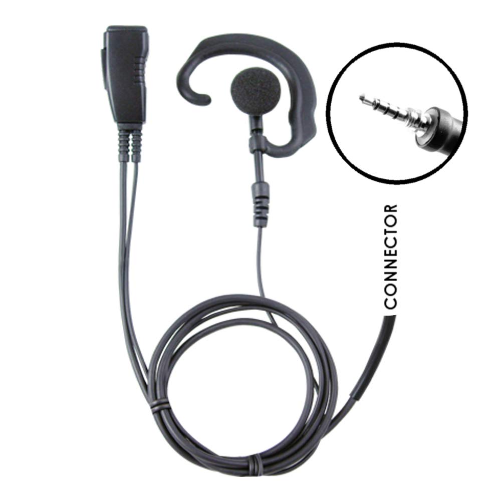 PrymeLMC-1EH42 Ear Hook Earpiece and Mic Headset for Vertex Standard EVX-S24 Two Way Radios