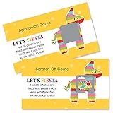 Big Dot of Happiness Let's Fiesta - Mexican Fiesta Party Game Scratch Off Cards - 22 Count