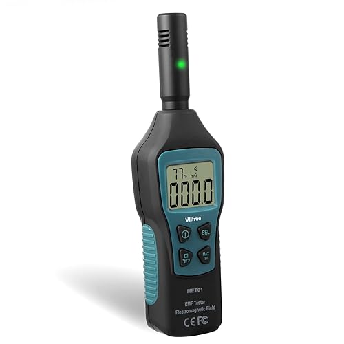 Medidor EMF 5HZ-35G detector EMF Vlifree con pantalla LCD retroiluminada digital para campo electromagnético de 5HZ-3500MHz radiación electrónica
