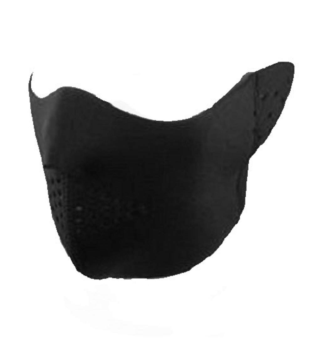 Neoprene Half Cover Black Face Ski Mask Wind Resistant Winter Snow Balaclava