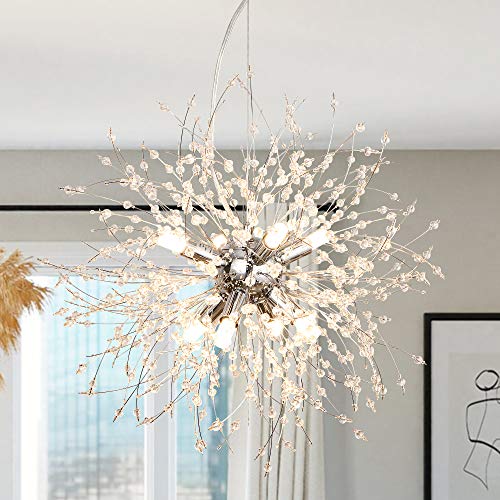 Lampadario Camera Da Letto LynPon Lampadario Rattan Legno Vintage Boho, 32.5 Cm Tessuto A Mano Rattan E27 Rotondi Transitori Rustici Piccolo Lampada A Sospensione Per Cucina Soggiorno,Legna Lampadario A Sospensione