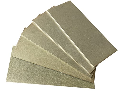 Jewboer Double Sided Diamond Sharpening Stone Polishing Hone Block Whetstone Knife Tool