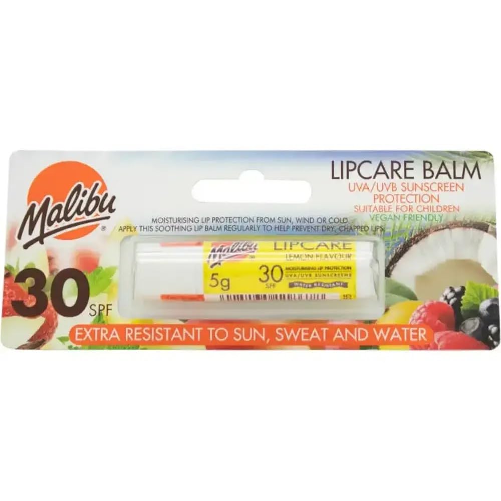 Malibu Lipbalm with SPF30, Lemon 4 ml