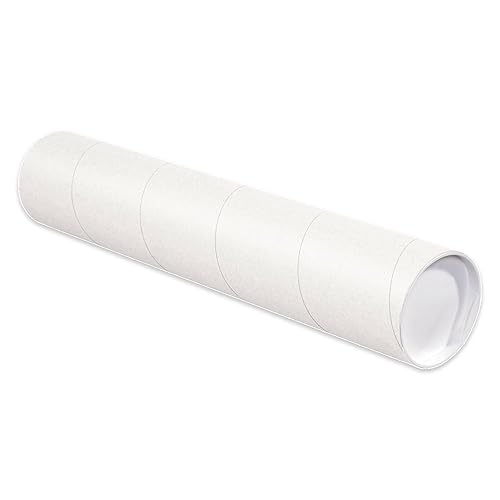 Tape Logic - Tubos para envío por correo, Blanco, 24