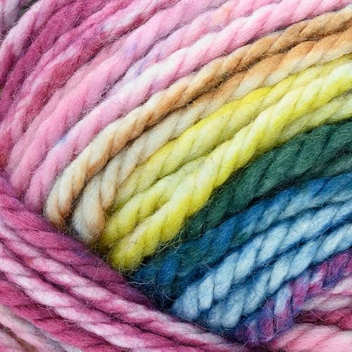 Image of Lion Brand Yarn, Re-Spun T&Q Yarn, Meadow Flowers, Multicolor, 3 Pack