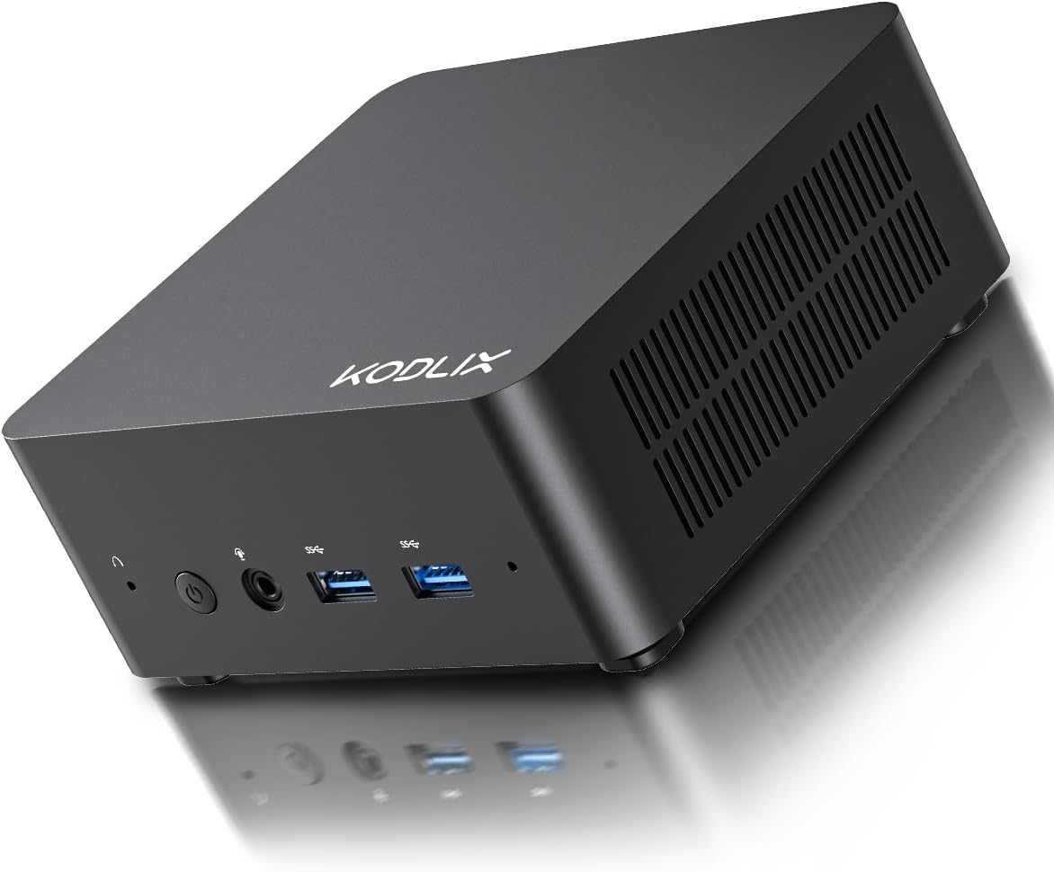 GD50 Mini PC, Intel Core i5-12450H(8C/12T, up to 4.4GHz), Mini Computers with 32GB RAM 512GB SSD, Small Computer Support 4K Triple Display/USB-C+HDMI+DP, 2.5GbE LAN/WiFi6E/BT5.2/2x USB3.2