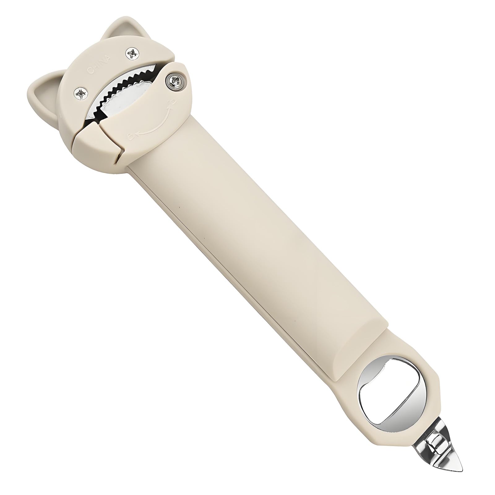 carotoe Multifunctional Bottle Caps Opener with Comfortable Handle Easy to Use for Restaurant Cooks and Home Kitchen Gadget Friendly Jar Opener