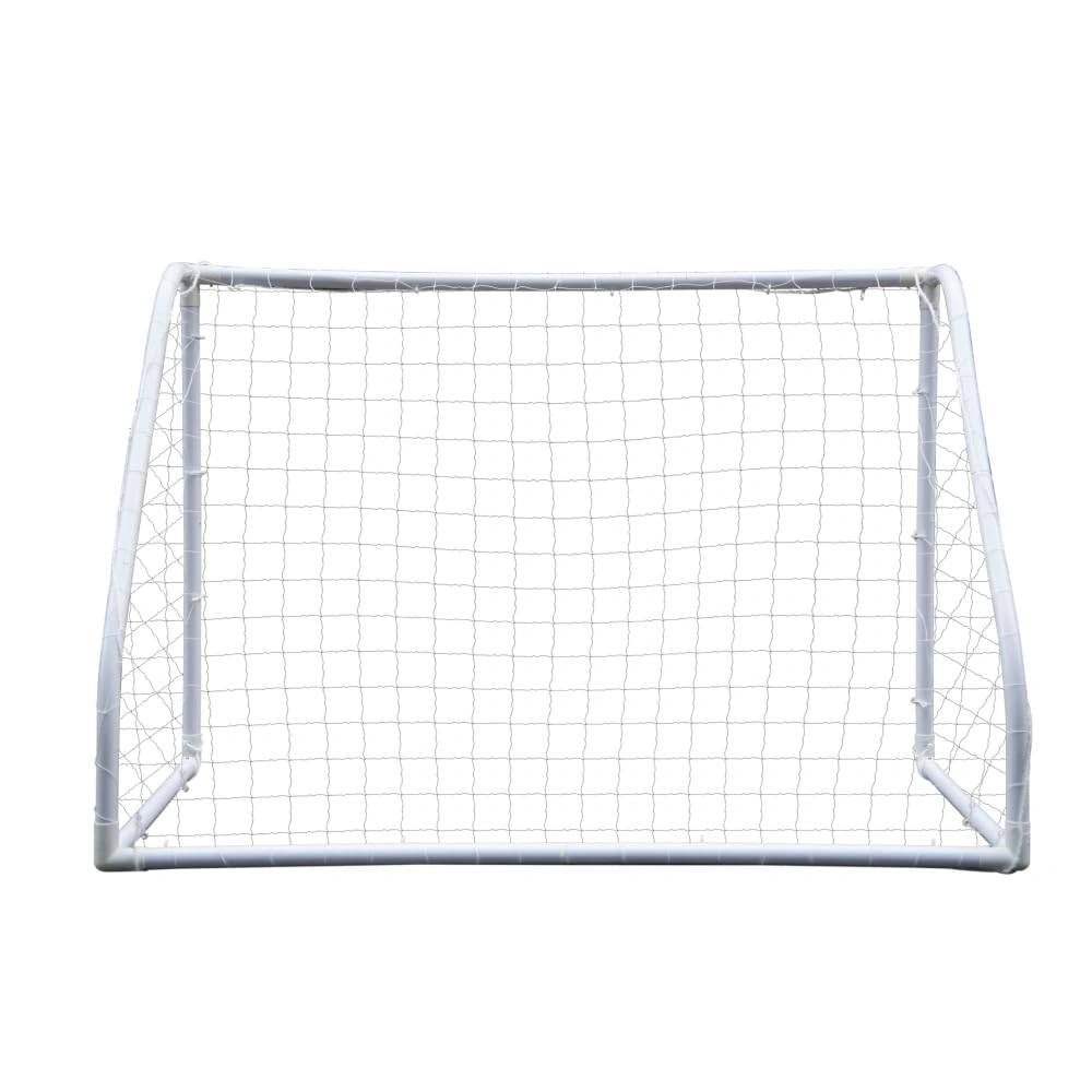 DEVESSPORT Portería de Fútbol para Niños | Portería de Fútbol de PVC 180x91x120 cm | Portería Resistente para Jardín y Exterior