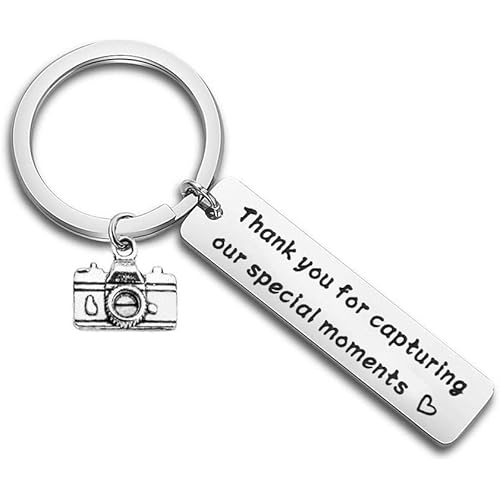 bobauna Thank You For Capturing Our Special Moments Camera Keychain Wedding Gift