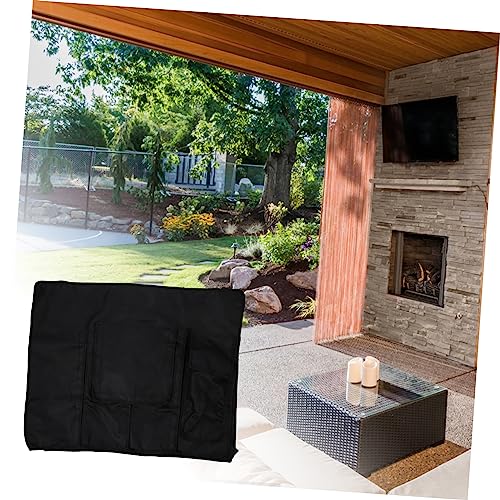 Housse TV extérieure étanche Oxford avec rangement télécommande - 6