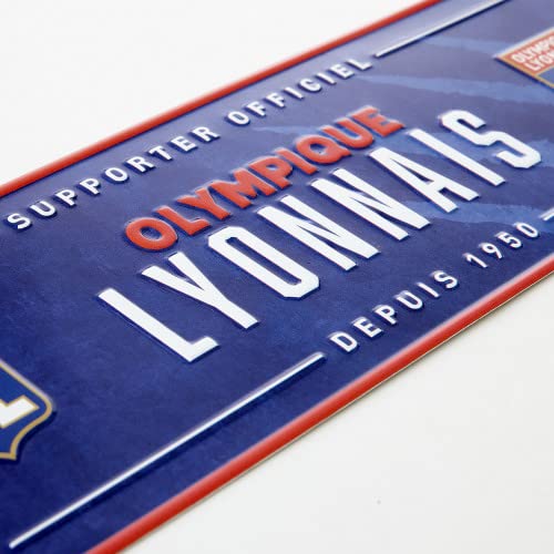 Plaque métal Olympique Lyonnais OL Lyon 1950 football supporter