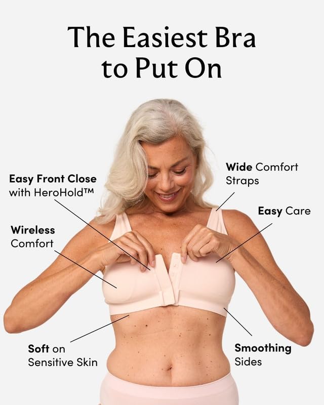 LIBERARE Easy On Wireless Front Closure Bra Comfort Sculpt Adaptive Bra for Women2