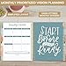 bloom daily planners 2025 Hardcover Calendar Year Goal & Vision Planner (January 2025 - December 2025) - Monthly/Weekly Column View Agenda Organizer - 7.5