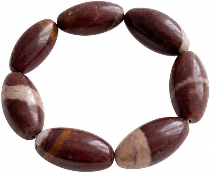 Shiva Lingam Bracelet– Natural Healing Crystal for Balance, Transformation & Spiritual Growth – Beaded Stretch Bracelet for Women & Men