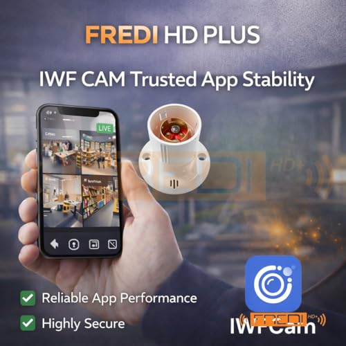 Image of FREDI HD PLUS WiFi Indoor Security Camera 1080P Full HD Live View Mobile Motion Detection Loop Recording AC Power 32GB Inbuilt Storage