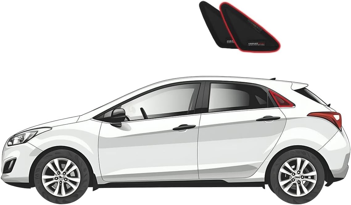 Snap Shades for Hyundai i30 Hatchback 2nd Generation Port Window Shades (GD; 2012-2017)