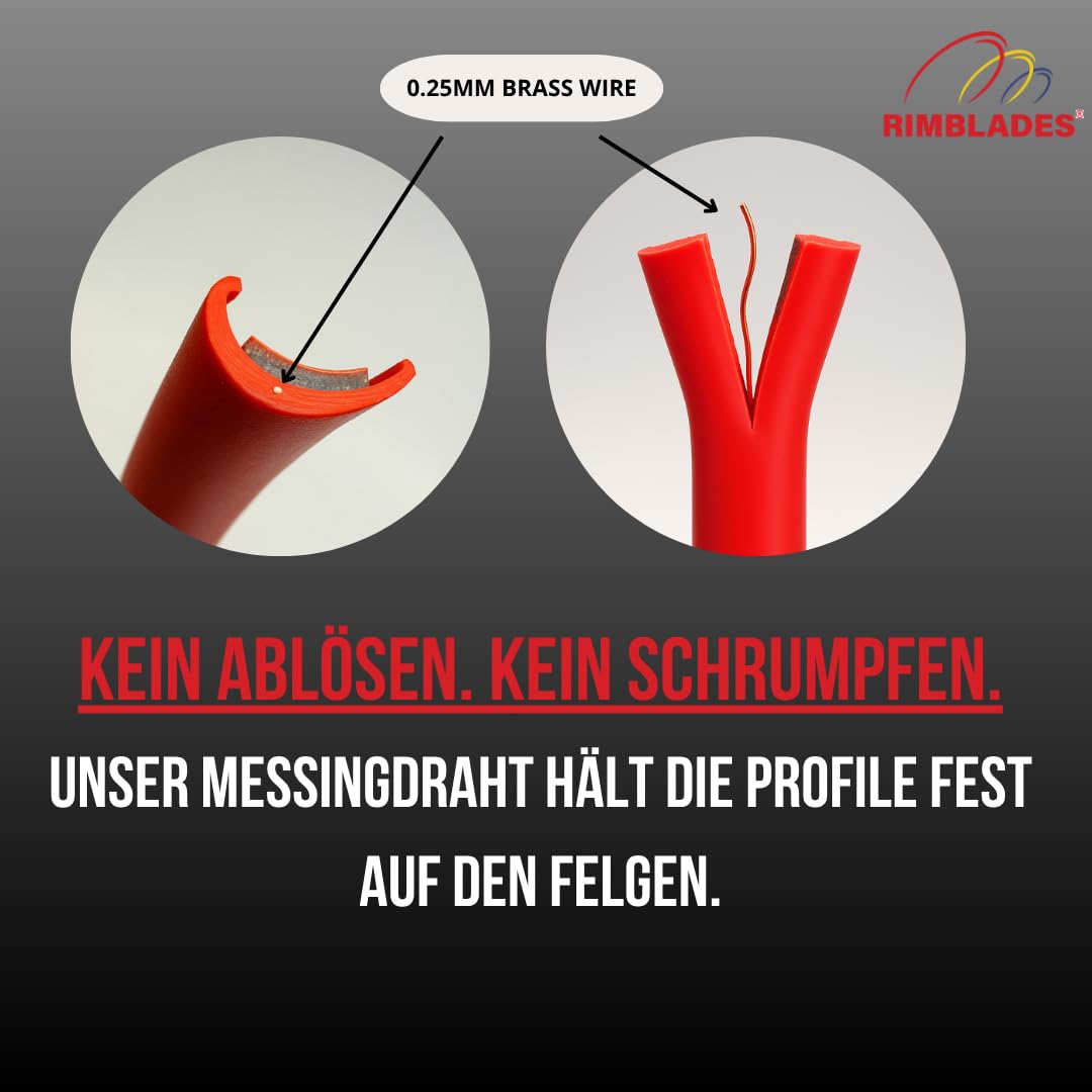Schwarze Felgenschoner für Alufelgen von Rimblades Original, passend für bis zu 24 Zoll x 4 Felgen, einfaches DIY-Außenautozubehör, schützt vor Ausschlag