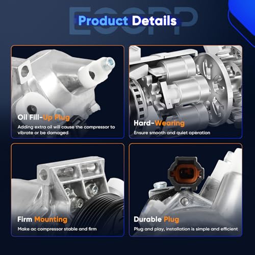 Image of ECCPP AC Compressor 2011-2014 for Nissan Cube 1.8L | Fast Cooling AC Compressor with Clutch