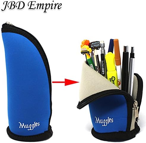 JBD Harry Potter Style Standing Pencil Case/Make up holder NEOPRENE (Blue)