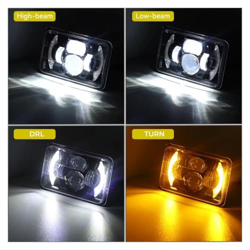 Phare LED carré 4x6 pour remplacer les feux de Camaro Iroc-Z