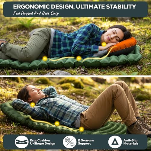 GEAR DOCTORS ® [500g] Ultralight Ether Camping Mattress Sleeping pad air Mattress Camping Sleeping pad Camp mat, matelas gonflable, Portable — view 5