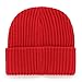 47 Kansas City Chiefs Harbor Ribbed Red Cuff Beanie Hat - NFL Cuffed Football Winter Knit Toque Cap