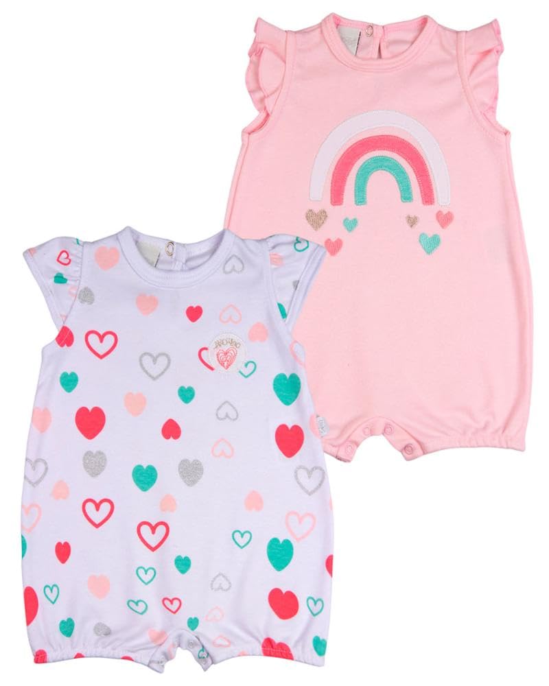 Macacao Bebe Menina Suedine Curto Estampado e Liso Kit Macacão Suedine Verao Algodao Corações 2 Pç – Rosa em promoção! Veja a oferta e mais achadinhos de Bebês 2 Hoje é o melhor dia para comprar Macacao Bebe Menina Suedine Curto Estampado e Liso Kit Macacão Suedine Verao Algodao Corações 2 Pç – Rosa com aquele preço maroto! Promoção! Aproveite a oferta! 2