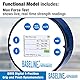 Baseline BIMS digitales 5-Positionen-Handdynamometer zur Messung und Bewertung der Griffkraft für professionelle Handtherapie, Physiotherapie, Athletiktraining & Rehabilitation - Funktionelle Version