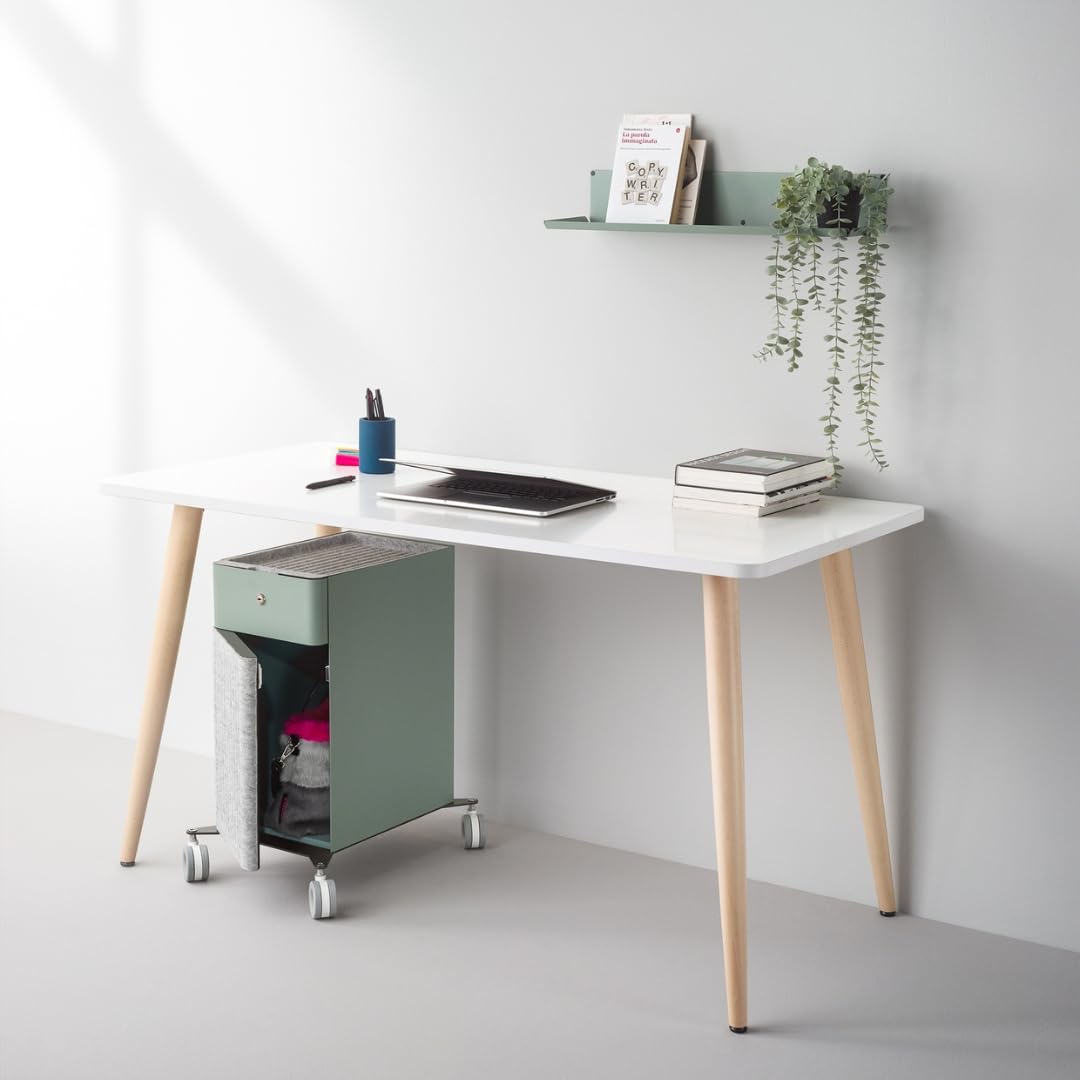 Fly-K | Mensole Da Muro Design | Design Moderno e Minimal | Mensola Adatta a Ufficio, Salotto, Bagno, Libreria da Parete | P15 x L40/62 x H10 cm | 100% Made in Italy (Blu, 62)