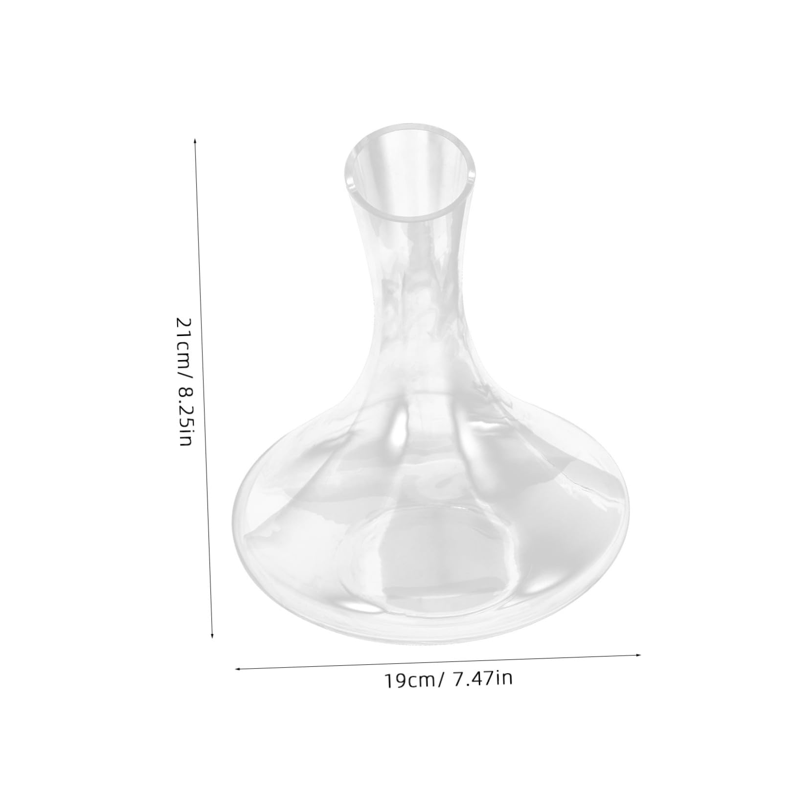 Alipis Quick Wine Decanter Lead-free Glass Lid Creative Wine Separator Flat Base Perfect for Aeration Modern Style