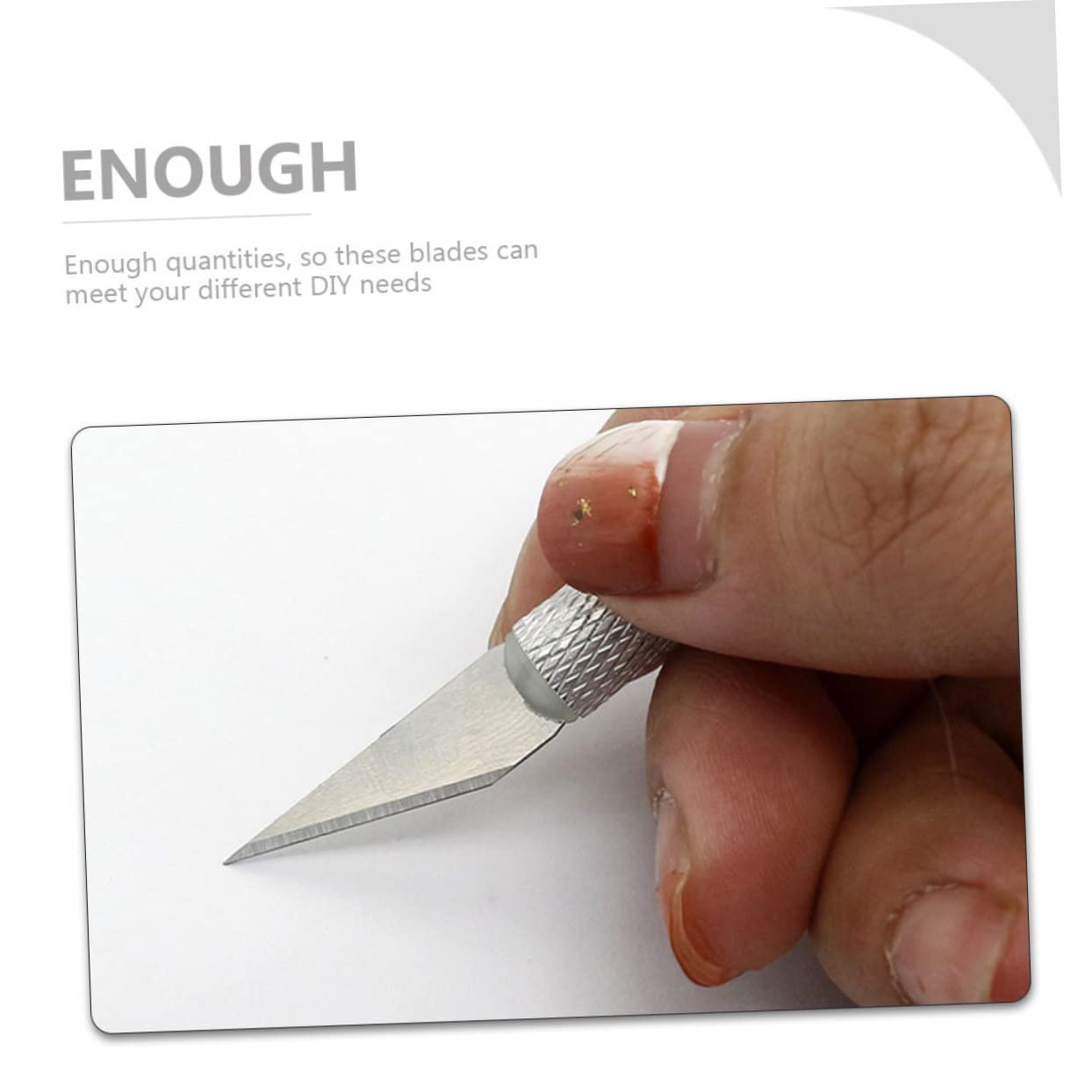1 Box Replacement Craft Blades for Trimming Paper Precision Cutting Tools for Arts and Crafts Carving and Scrapbooking for Hobby Use and DIY Projects