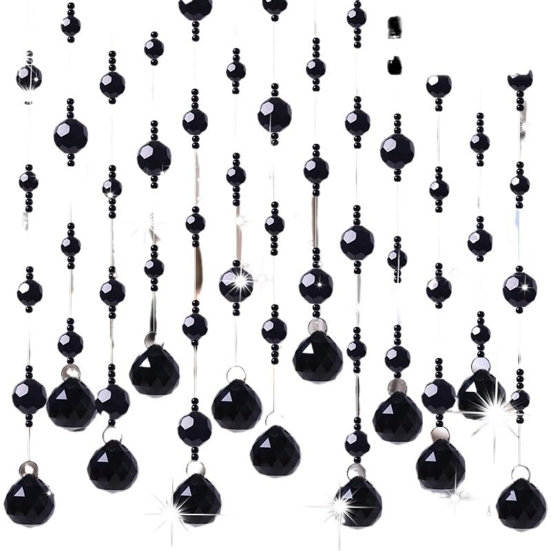 Rideau De Perles De Cristal Rideau de Perles de Cristal, Rideau de séparation de Salon, Rideau décoratif de Chambre à Coucher, Accessoires de décoration de Chambre(11,10 Pieces 1.2m)