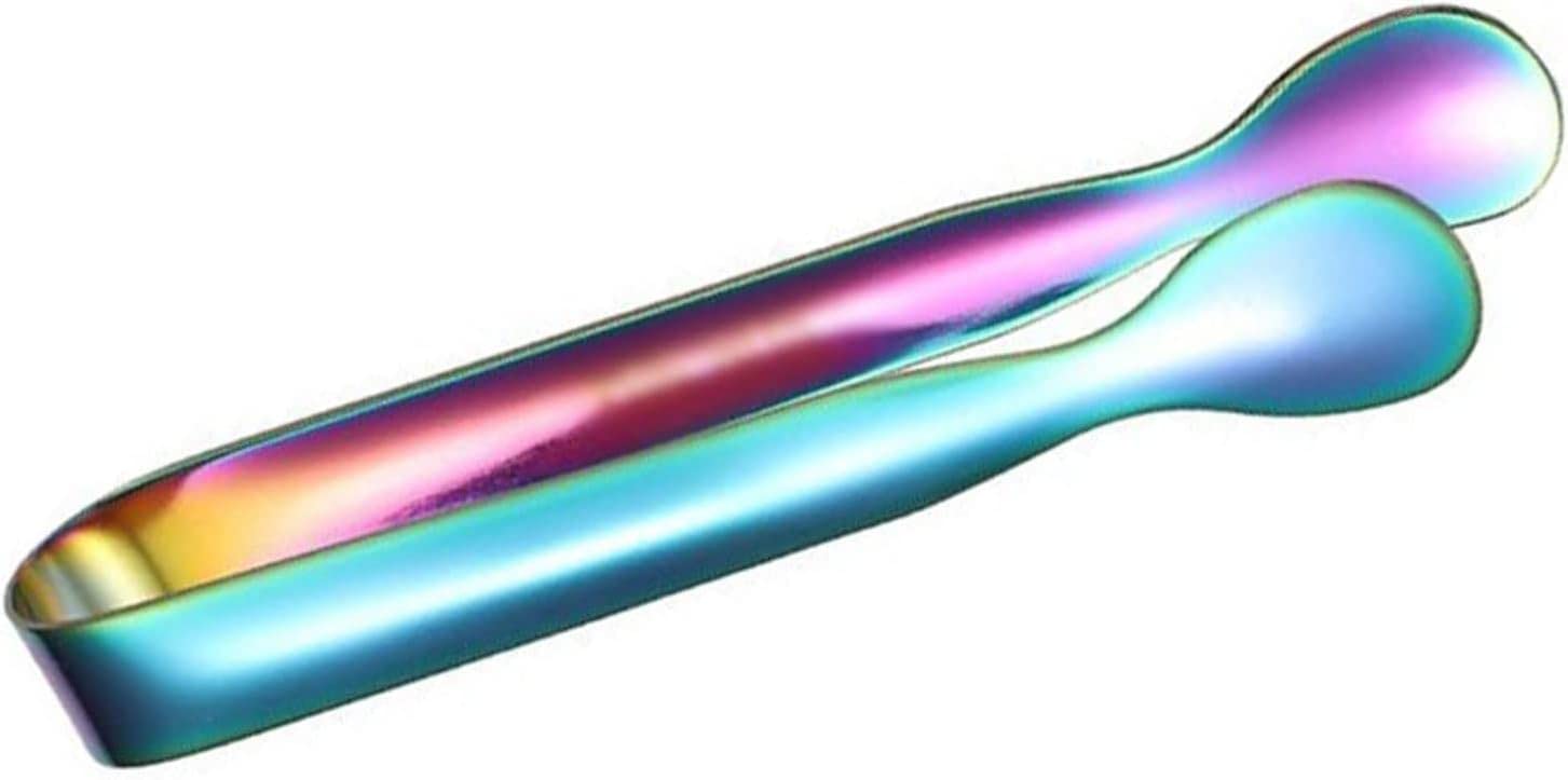 Pinces De Cuisine en Acier Inoxydable Multicolor Bar Cube Sucre Pince À Glace Outil Pince À Glace Barbecue Clip Pain Alimentaire BBQ Clip Ustensiles De Cuisine Pinces