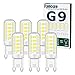G9 LED Lampen Kaltweiss 6000K, 5W LED Lampe Ersatz für 30W 40W 50W Halogenlampen, 500 Lumen Leuchtmittel Nicht Dimmbar Kein Flimmern, 360° Abstrahlwinkel, AC 220-240 V 6er Pack