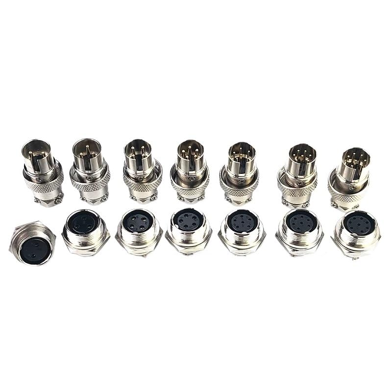 Conector de aviación DF16 GX16 2-8 pines set macho/hembra miniatura 5