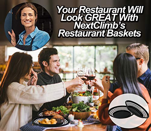 image for NextClimb Restaurant Basket Fast Food Baskets - HUGE 12” x 9” SIZE