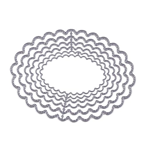 ARTIBETTER DIY Cutting Dies Stencil for Scrapbooking Paper Crafting Oval Metal Embossing Template for Creative Album Decoration Handmade
