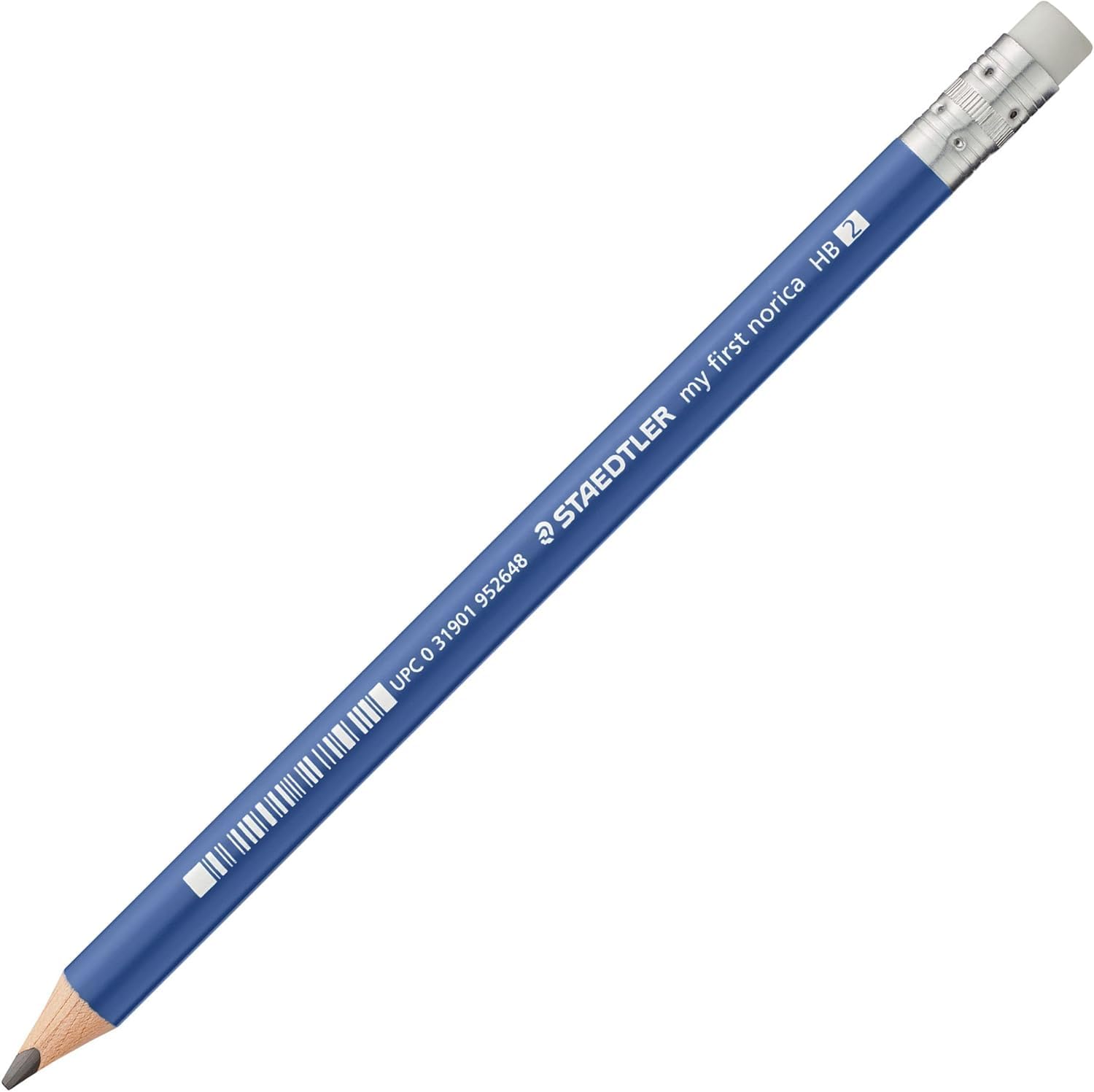 STAEDTLER My First Norica Jumbo-Bleistifte-Set, dreieckig, 18 Stück mit 3 vorgespitzten Jumbo-Bleistiften Nr. 2, Jumbo-Regenbogen-Buntstift und Doppelloch-Bleistiftspitzer pro Set, insgesamt 90 Stück