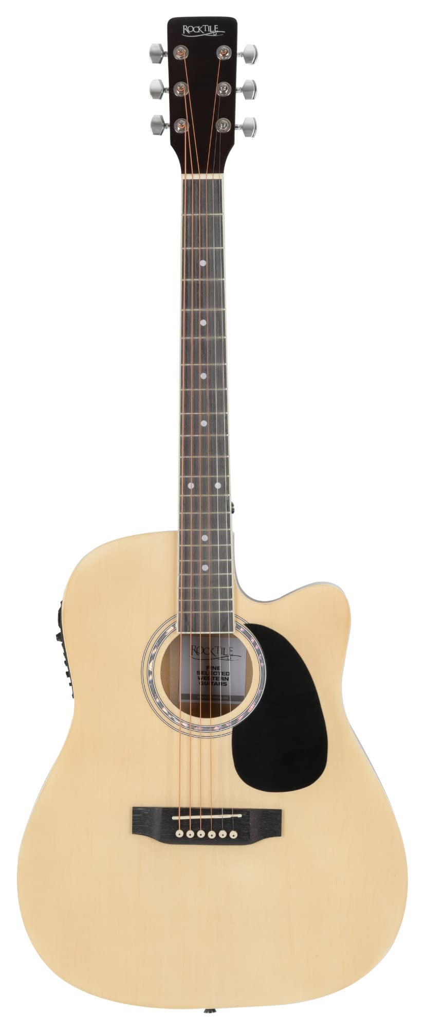 Rocktile WSD-8CE-NT Slim Line Set de Guitares Western, Général, Poids: 1 | Modèle: WSD-8CE-NT, 9 kg, Nombre de cordes: 6, Orientation: droitier, Corps, Forme du corps: Slim Line Dreadnought, Manche