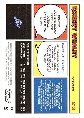 Miniatura 2 de 2005-06 Bazooka #213 Robert Whaley RC NBA Basketball Trading Card