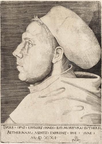 Póster de Lutero Lucas Cranach 60x90cm para crear un ambiente elegante en el dormitorio