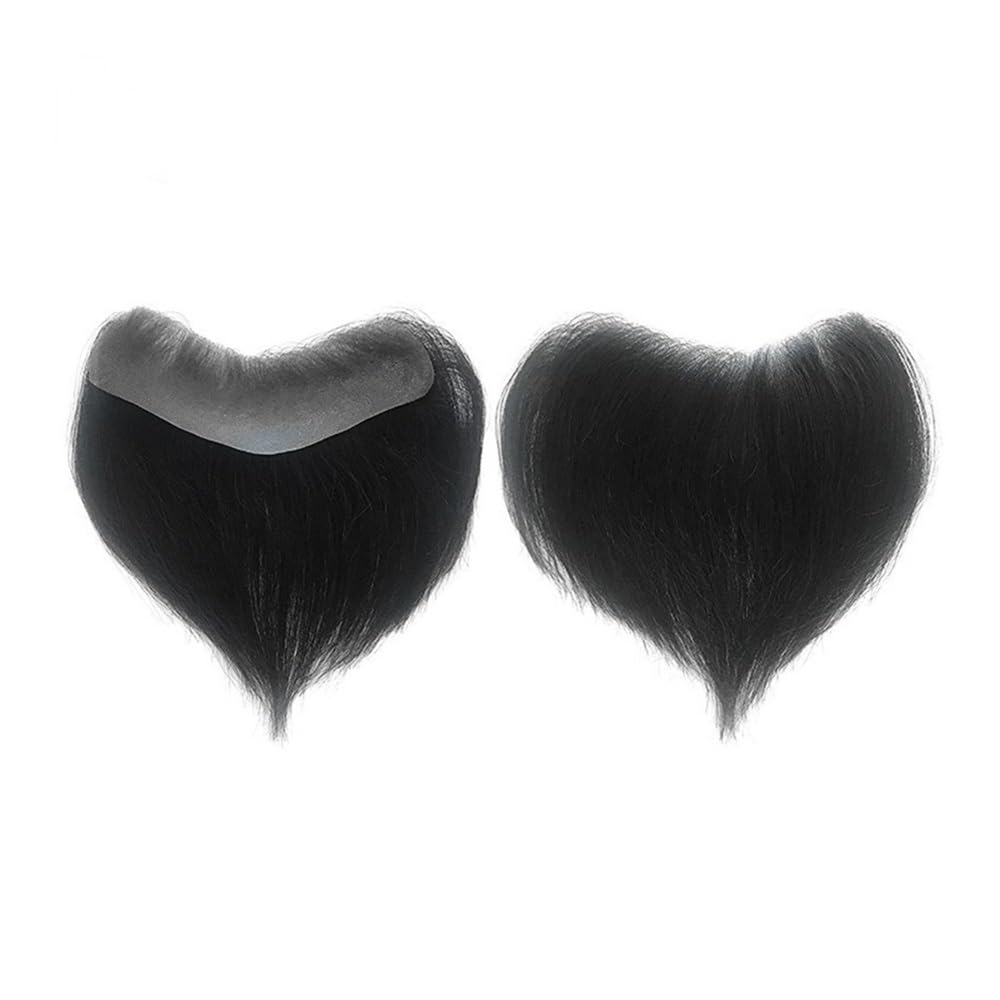 Parrucchino for capelli sulla fronte for uomo Posticci con base in PU