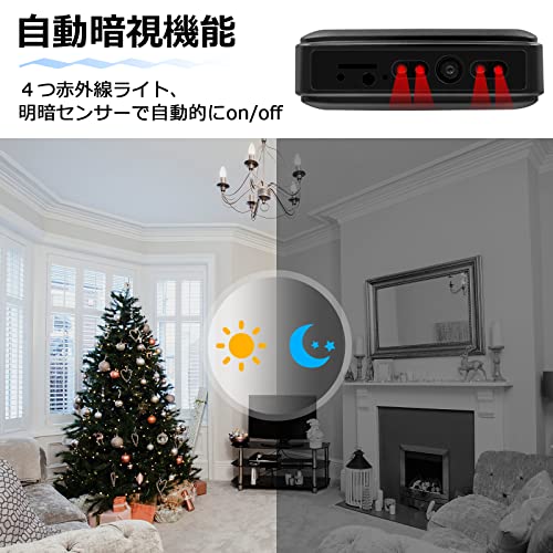 小型カメラ 隠しカメラ 23時間稼働 WiFi機能 256GB対応 モバイルバッテリー型カメラ 【PSE認証済】暗視撮影 動体検知 1080P画質 リアルタイム遠隔監視 スパイカメラ 自動警報 給電機能 iPhone/Android対応 ループ録画 ブラック 日本語取扱付き