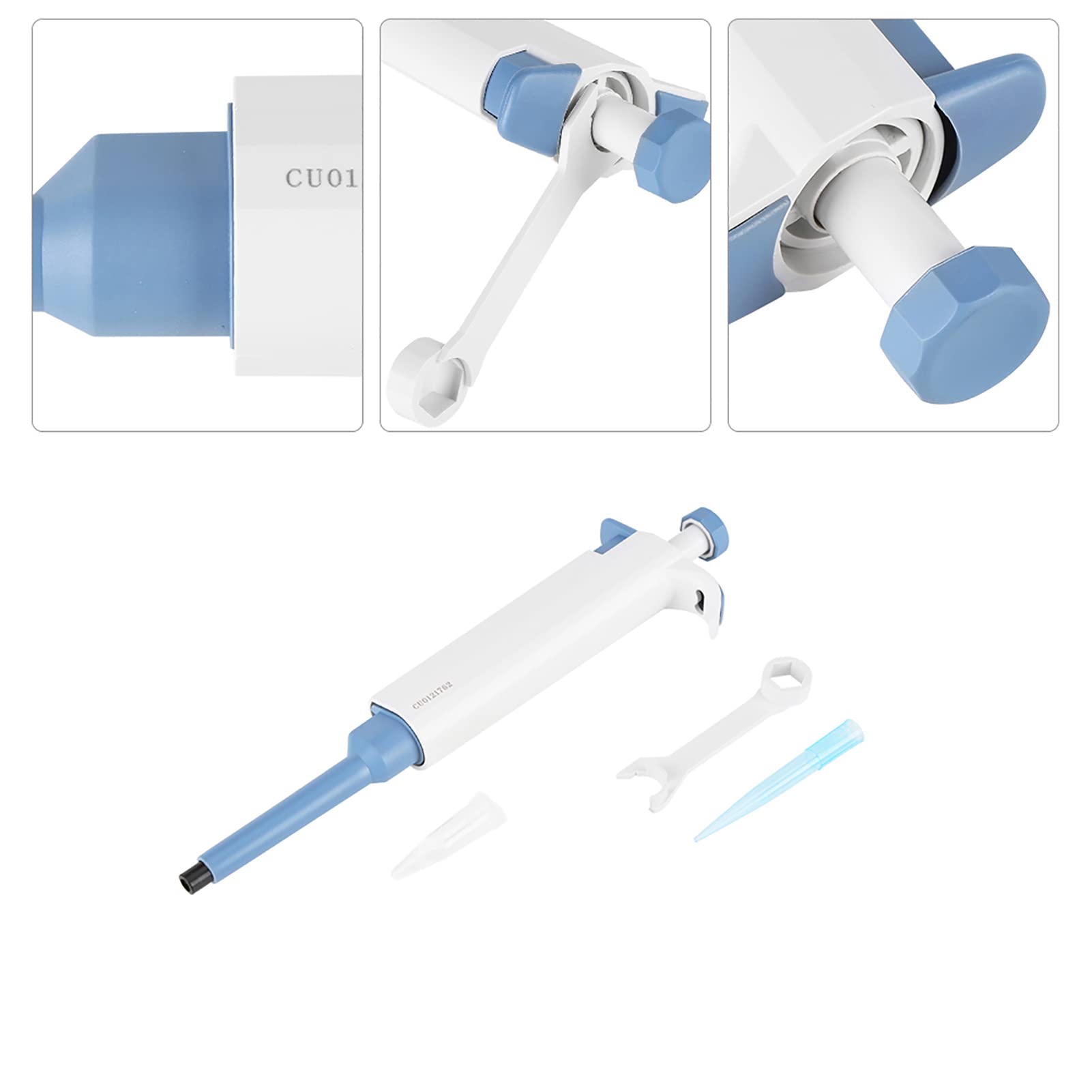 Micropipeta de Laboratorio, Micropipeta de Volumen Ajustable de un Solo Canal Micropipeta de Alta Precisión Pipeta de Volumen Variable 20~200ul para Laboratorio de Ciencias