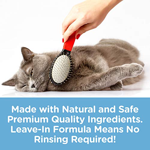 Fab Fur Kitty Cat Detangler Spray for Matted Hair Premium, Natural