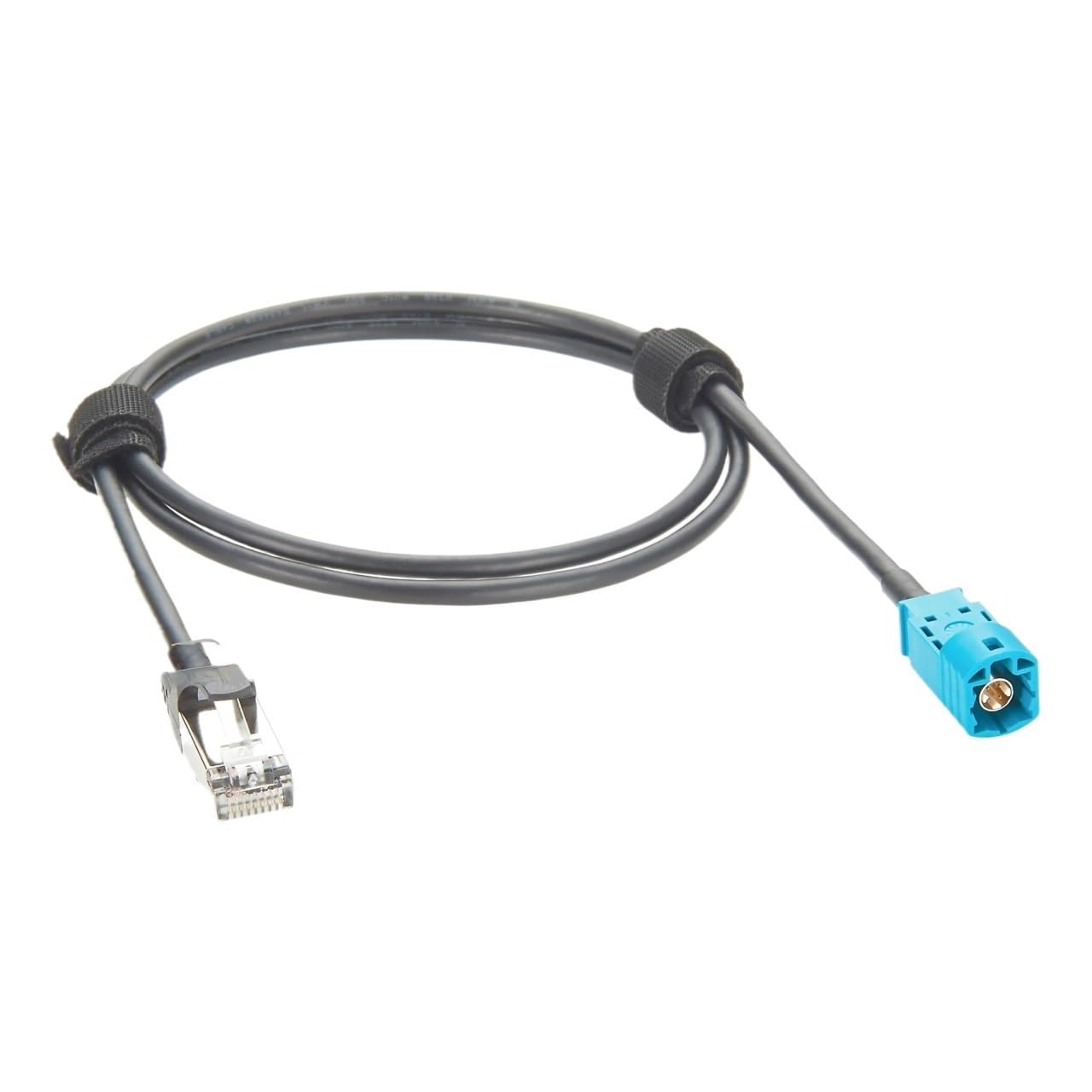 sjgqwt HSD 4-pinowy Z męski na RJ45 8P8C męski kabel sieciowy CAT5E ekranowany samochodowy kabel Ethernet RJ45 do HSD LVDS do motoryzacji (10 szt.)