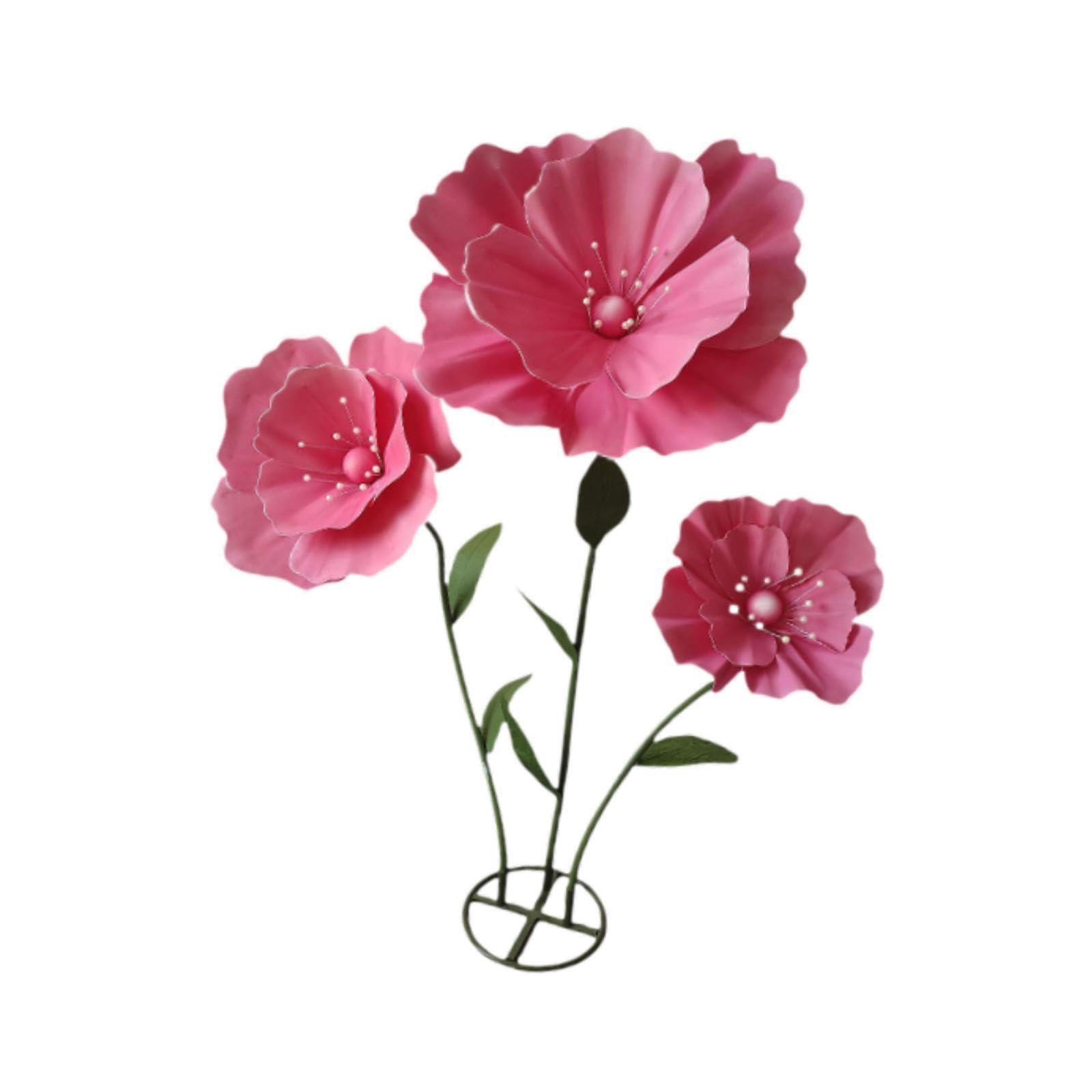 KIOALXZ Versatile Wedding Decor Large Artificial Flower Used In Home Decor Enhancing Room Ambiance With Stunning Floral Arrangements Huge Shop Window Display, Rose Red, Total Height 160cm